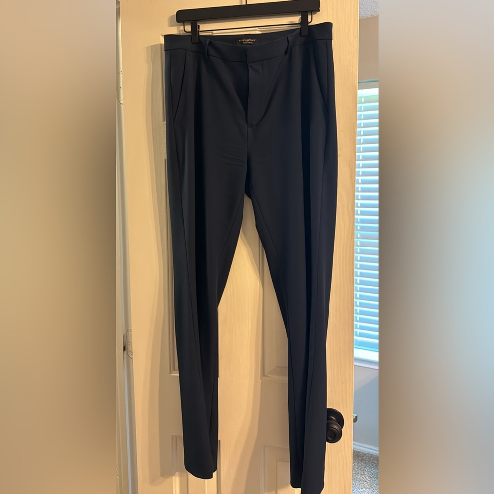 Banana Republic Bootcut Sculpted Stretch 12 Navy